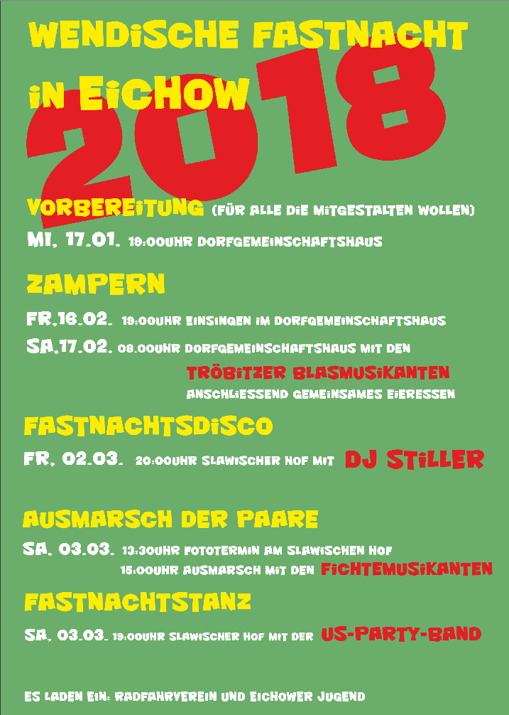 Plakat Fastnacht 2018